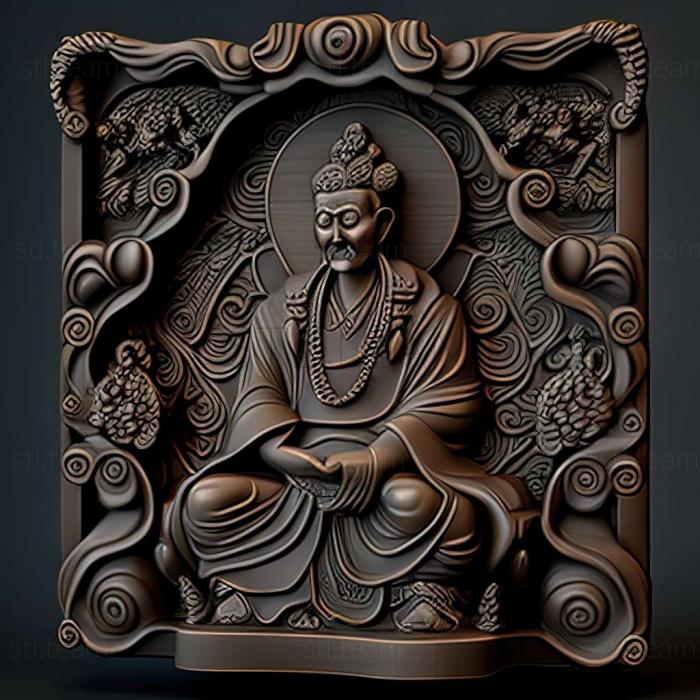 3D модель Таши Лама Тибетский (STL)